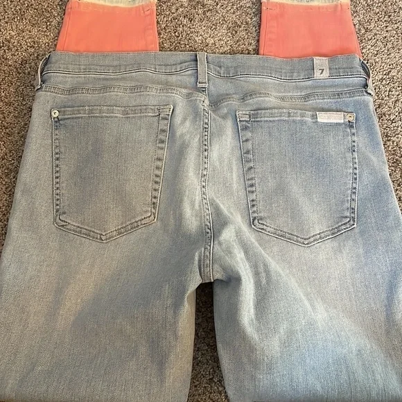 ⭐️ 3 for 20! 7 for all mankind skinny ombré jeans 32 - Picture 6 of 7